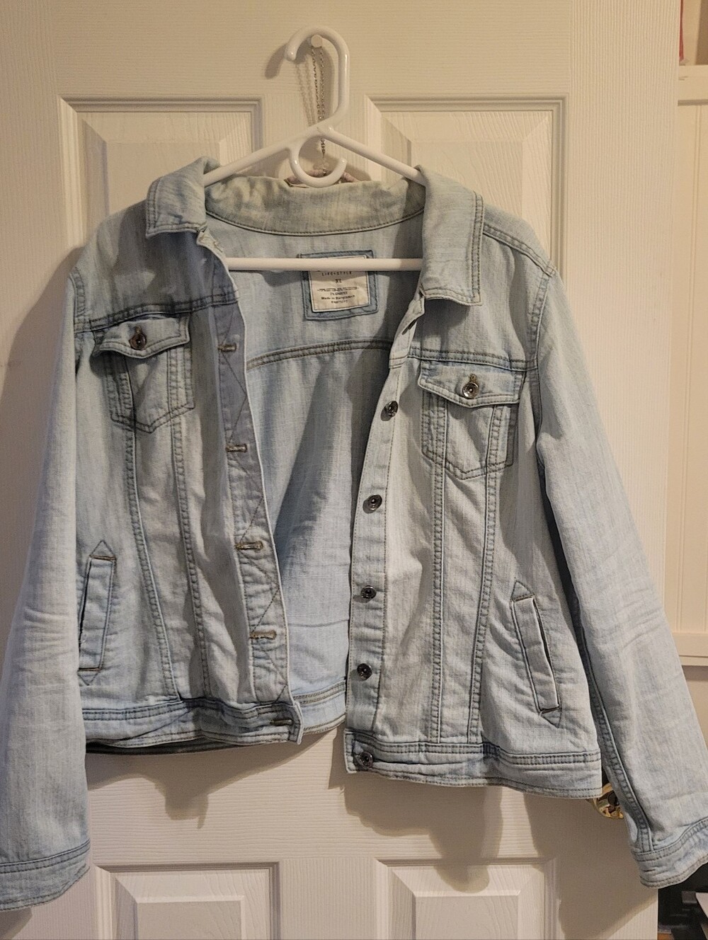 Sonoma Lifestyle Womens Stonewashed XL Denim Jacket